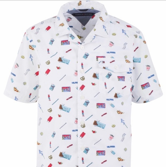 Other - Tommy Hilfiger Candy-Print Poplin Camp Shirt